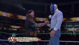 Dominik Mysterio and El Grande Americano on 7/11 AAA show.