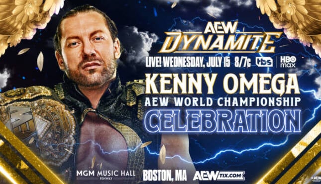 Kenny Omega will be in attendance on 7/15 AEW Dynamite.