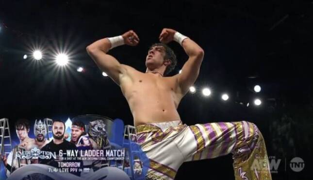 Nick Wayne on 7/25 AEW Collision.