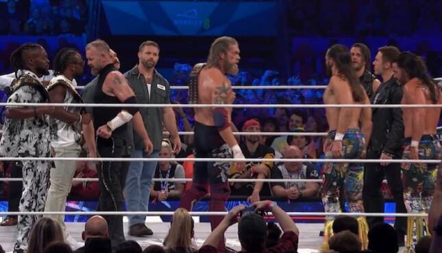AEW All In 2026 Adam Copeland Christian Cage FTR New Level Young Bucks Motor City Machine Guns