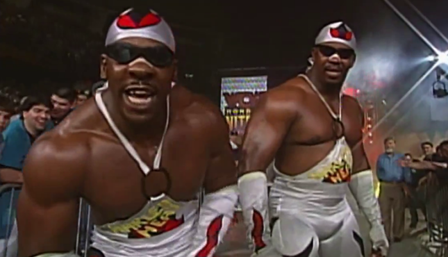 WCW Nitro Harlem Heat Booker T Stevie Ray 4-14-97