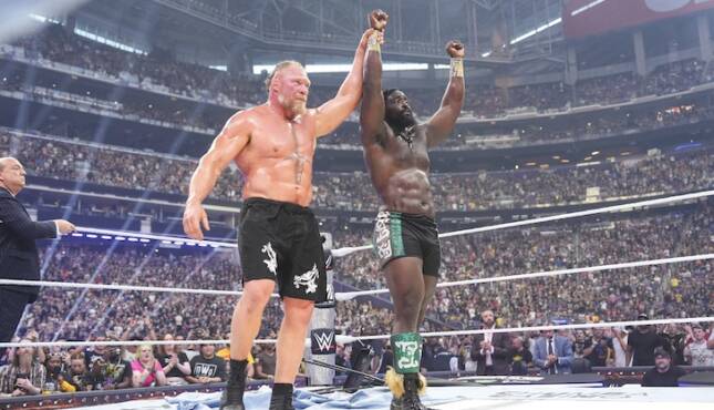 WWE SummerSlam 2026 - Brock Lesnar annoints Oba Femi