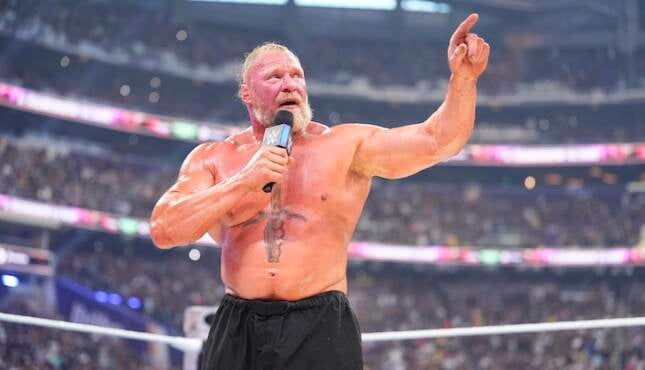 WWE SummerSlam 2026 - Brock Lesnar on the mic