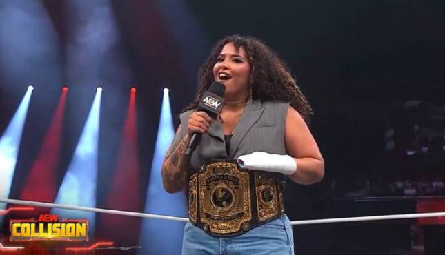 Willow Nightingale on 8/29 AEW Collision.