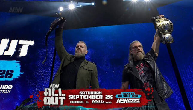 AEW Dynamite Christian Cage Adam Copeland 9-2-26 AEW All Out