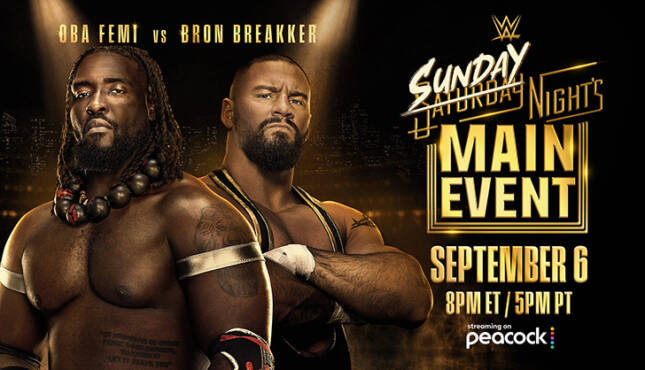 WWE Sunday Night's Main Event BB OF, Bron Breaker vs Oba Femi