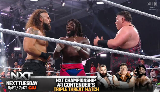 WWE NXT Tony D'Angelo Saquon Sugars Mason Rook 9-8-26