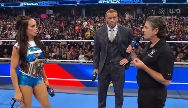 WWE Smackdown Chelsea Green Nick Aldis Dr Woodruff 9-4-26