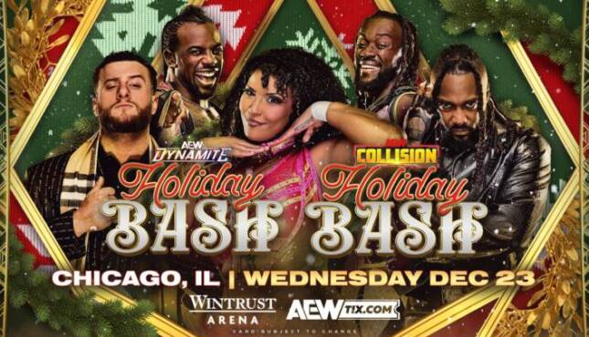 AEW Holiday Bash 2026 promotional poster.