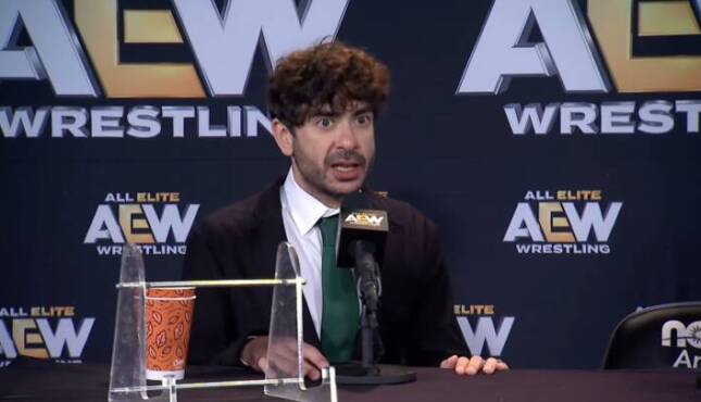 Tony Khan at the post-AEW All Out 2026 Media Scrum.