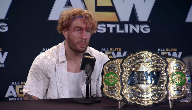 Will Ospreay at post-AEW All Out 2026 Media Scrum.