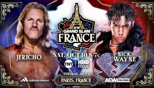 AEW Grand Slam France Chris Jericho vs Nick Wayne