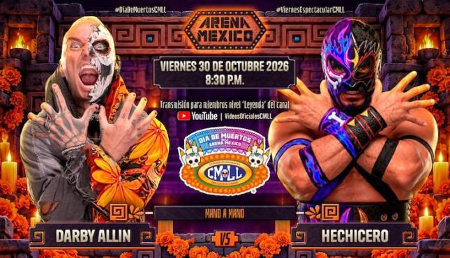 CMLL Darby Allin vs Hechicero