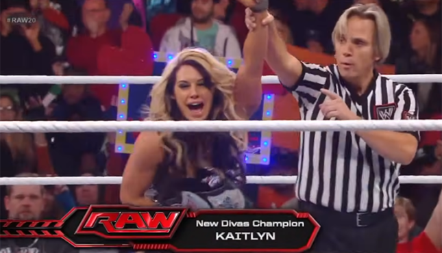 Kaitlyn WWE Raw 1-14-13