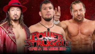 NJPW Power Struggle Kenny Omega vs Yota Tsuji vs Oleg Boltin