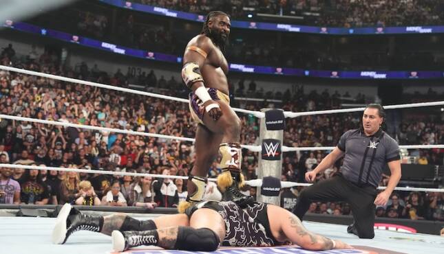 WWE Money in the Bank 2026 - Oba Femi beats Bronson Reed