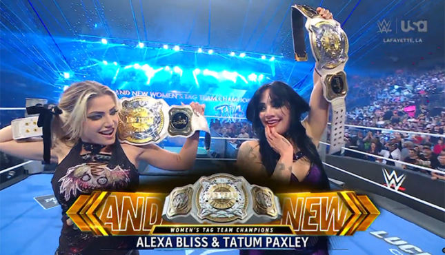 WWE Smackdown Alexa Bliss Tatum Paxley 10-9-26