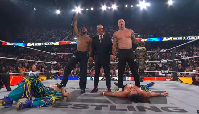 Kevin Knight, Don Callis, and Kyle Fletcher on 10/10 AEW Collision.