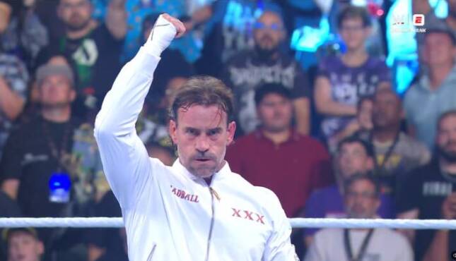 CM Punk at WWE MITB 2026.