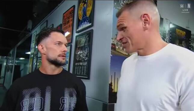 Finn Balor and Gunther on WWE SmackDown.
