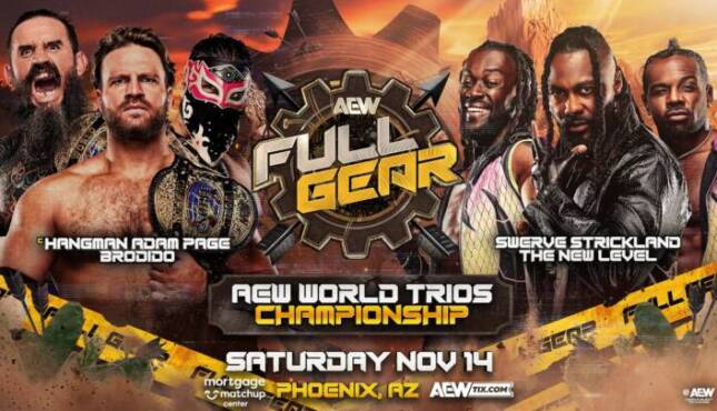 AEW Full Gear 2026 match graphic.