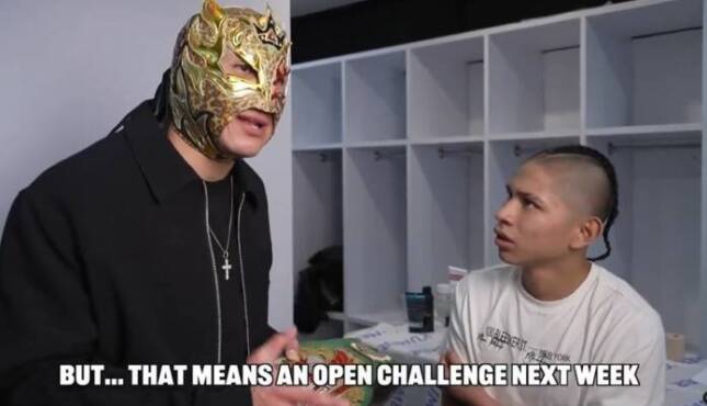 Rey Fénix and Mini Vikingo at AAA Héroes Inmortales Week One.